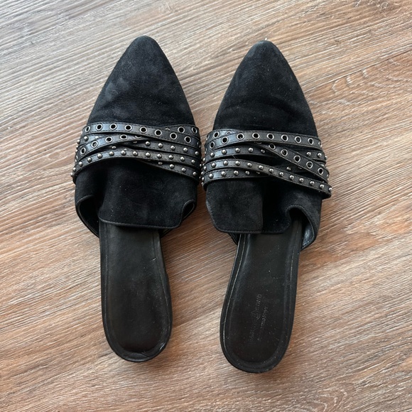 Women's Black Suede, Strapped, slip ons, Treasure and Bond - Picture 1 of 4